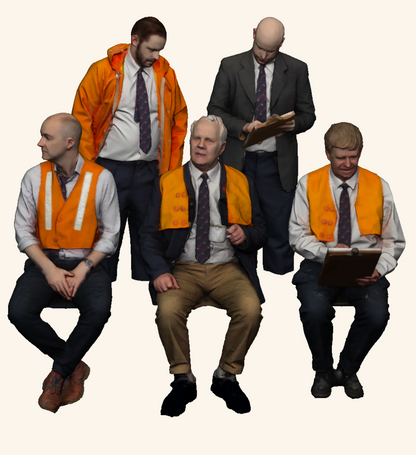 1:76 Scale Exclusive Black Label BR Q13 Inspection Saloon Engineers - Full Colour 3D Print