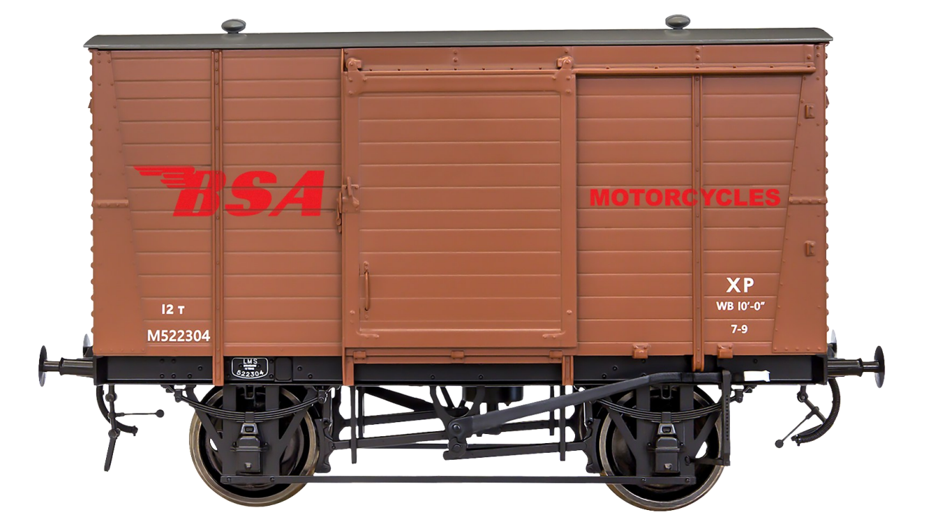 LMS Standard 12t Van BSA Motorcycles - Weathered