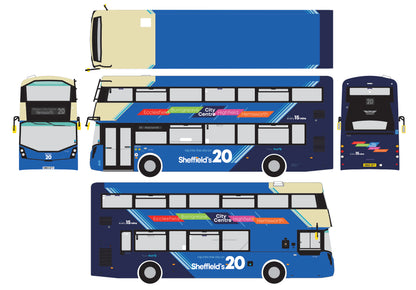 MBC3001 Wrightbus Streetdeck First Bus South Yorkshire 'Sheffield's 20' SM65 GFY