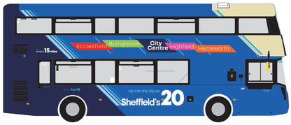MBC3001 Wrightbus Streetdeck First Bus South Yorkshire 'Sheffield's 20' SM65 GFY