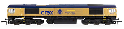 RailRoad GB Railfreight Class 66 Co-Co Drax 50th Anniversary Gold 66301 ‘Drax Power Station 50’ Diesel Locomotive