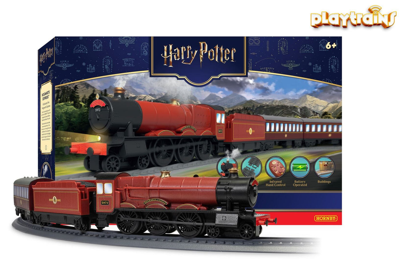 R9370SSM Playtrains Hogwarts Express Train Set with Steam