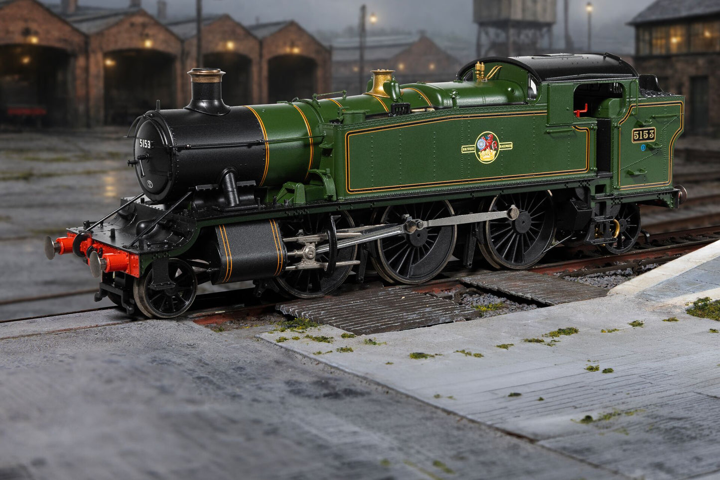 R30509 Class 51xx 'Large Prairie' 2-6-2T BR Green Late Crest 5153 Steam Locomotive