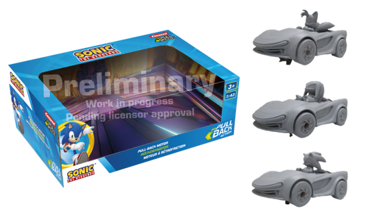 Carrera Pull & Speed Sonic Racing CrossWorlds - Pack of 3 New