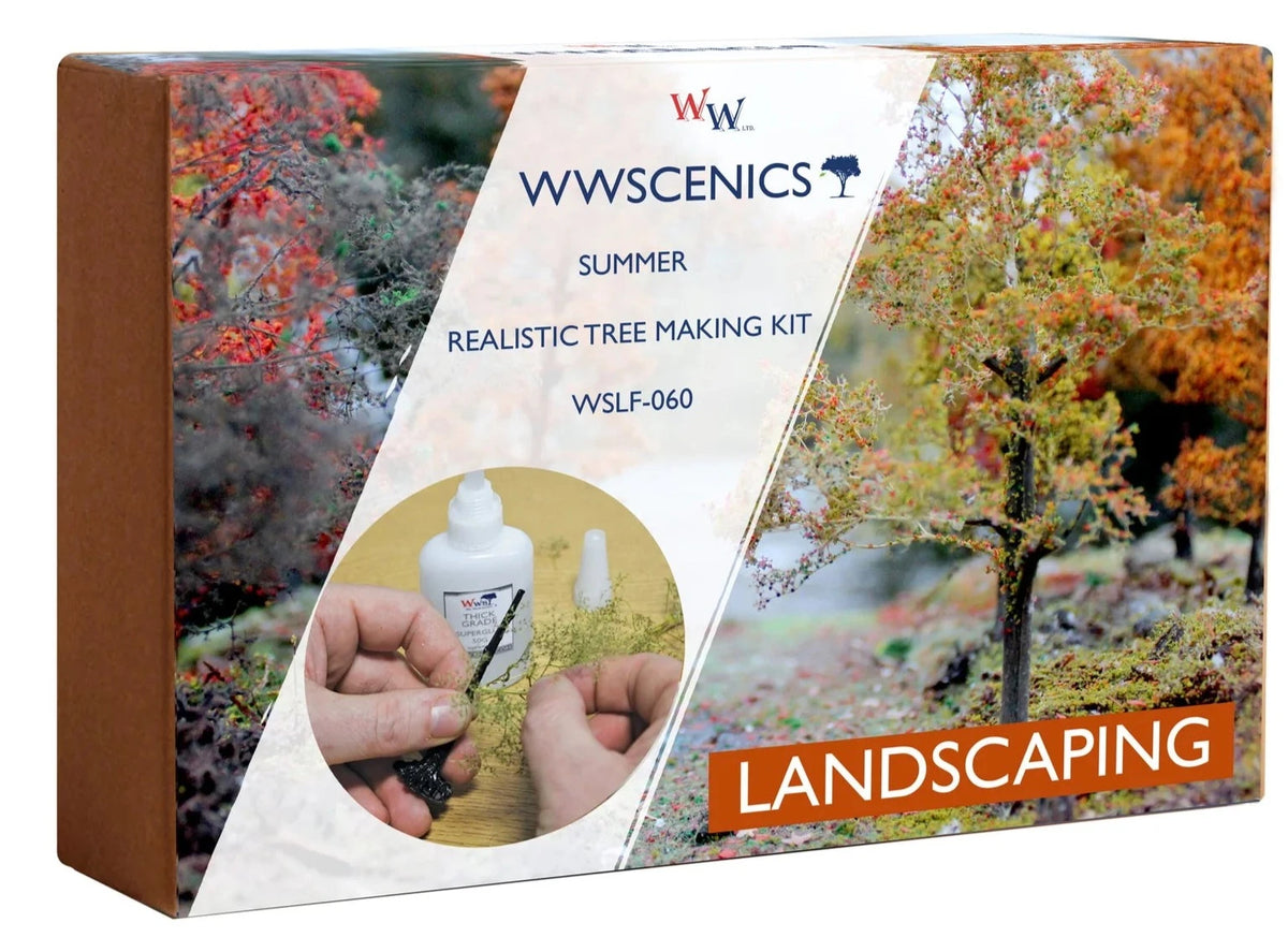 Tree Sample Kit WWScenics WSLF-060 WWS Summer Realistic Tree Making Kit – Rails