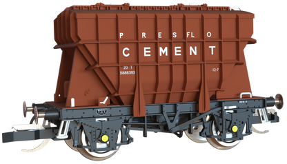T3000 Presflo Cement Wagon BR pre-TOPS Bauxite Triple Pack - B888393, B888562 & B888573