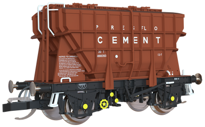 T3000 Presflo Cement Wagon BR pre-TOPS Bauxite Triple Pack - B888393, B888562 & B888573