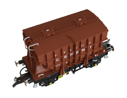 T3000 Presflo Cement Wagon BR pre-TOPS Bauxite Triple Pack - B888393, B888562 & B888573