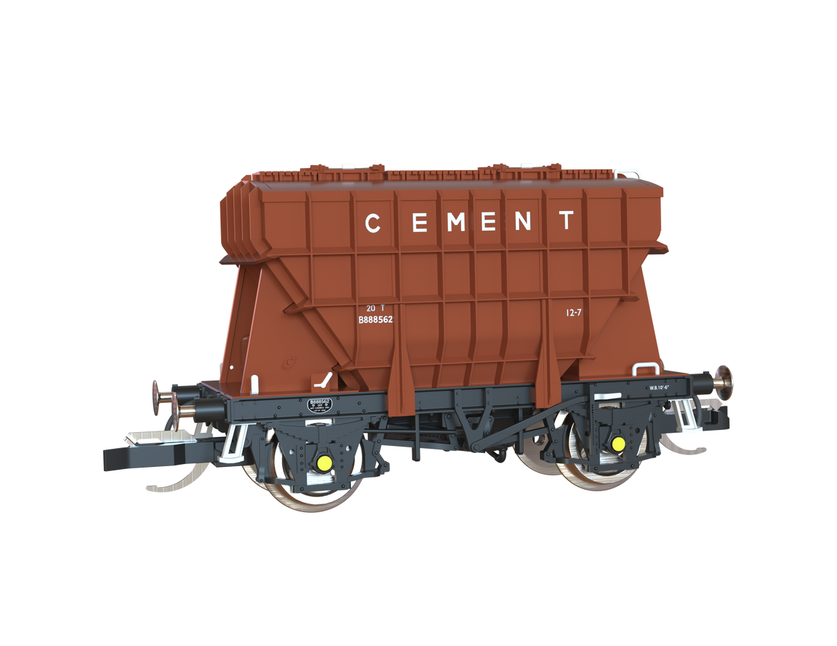 T3000 Presflo Cement Wagon BR pre-TOPS Bauxite Triple Pack - B888393, B888562 & B888573
