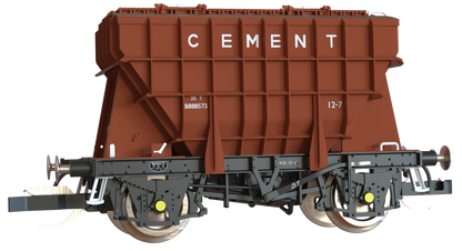 T3000 Presflo Cement Wagon BR pre-TOPS Bauxite Triple Pack - B888393, B888562 & B888573
