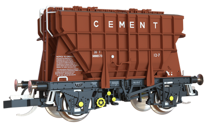T3000 Presflo Cement Wagon BR pre-TOPS Bauxite Triple Pack - B888393, B888562 & B888573
