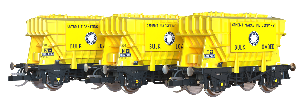 T3001 Presflo Cement Wagon Blue Circle Cement Triple Pack - PF12, PF19 & PF29