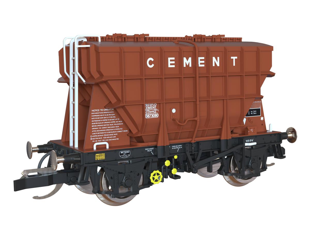 T3002 Presflo Cement Wagon BR TOPS Bauxite Triple Pack - B873080, B873083 & B873091