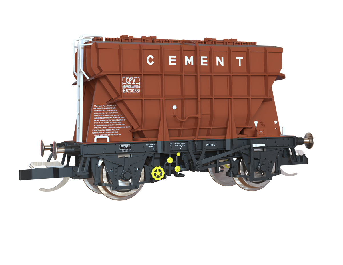 T3002 Presflo Cement Wagon BR TOPS Bauxite Triple Pack - B873080, B873083 & B873091