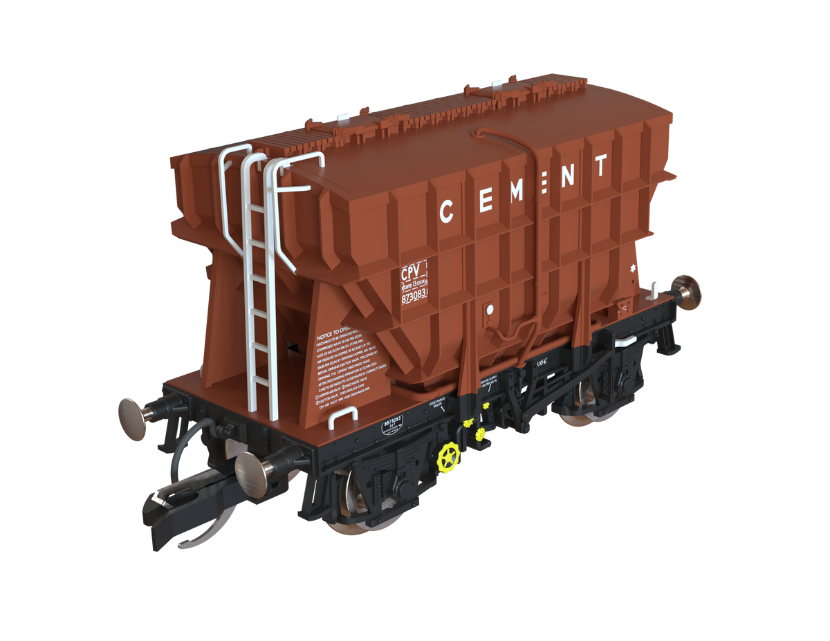 T3002 Presflo Cement Wagon BR TOPS Bauxite Triple Pack - B873080, B873083 & B873091
