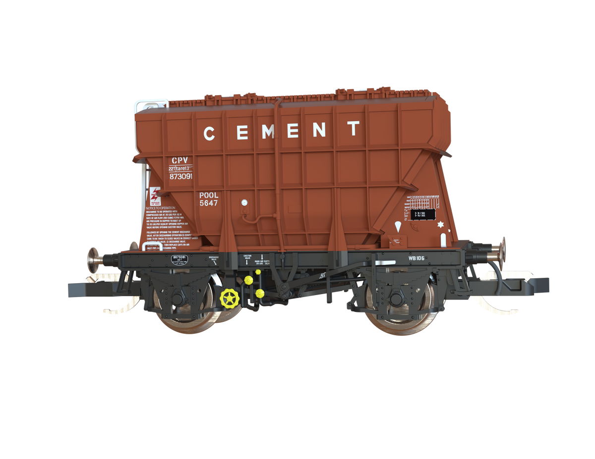 T3002 Presflo Cement Wagon BR TOPS Bauxite Triple Pack - B873080, B873083 & B873091