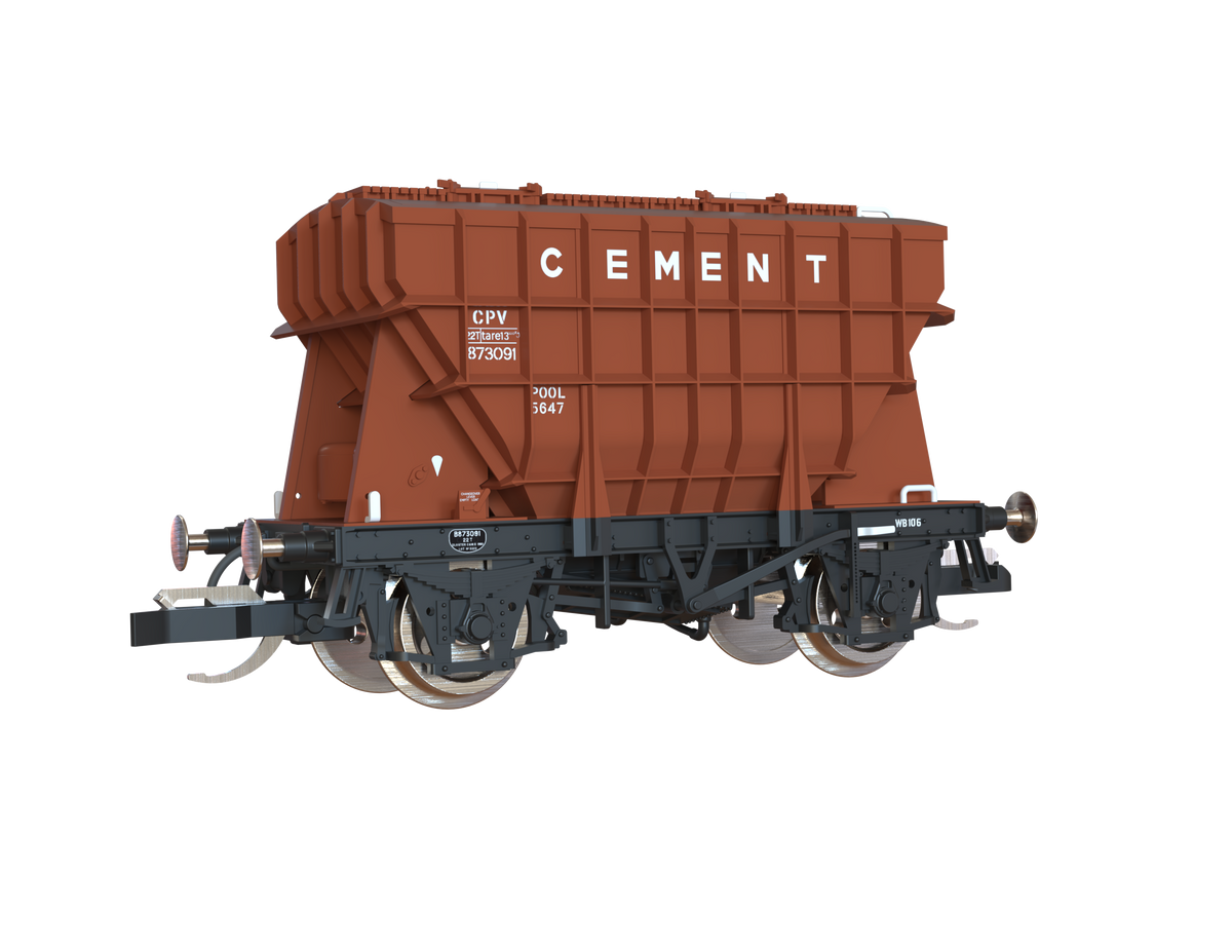 T3002 Presflo Cement Wagon BR TOPS Bauxite Triple Pack - B873080, B873083 & B873091