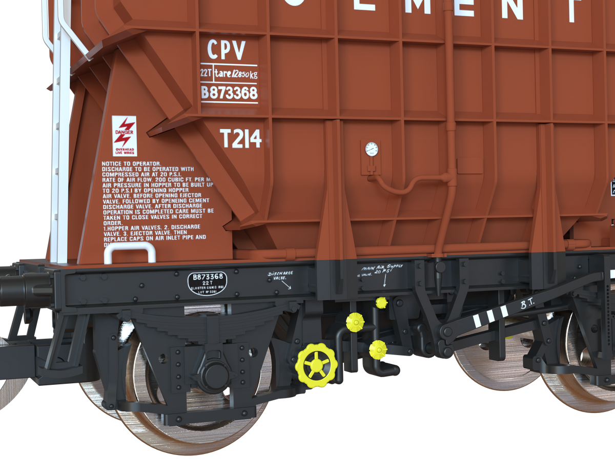 T3003 Presflo Cement Wagon BR TOPs Bauxite (as preserved) B873368