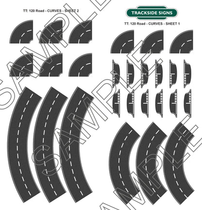TSR0012 TT120 – Curved Road Layout Sheet