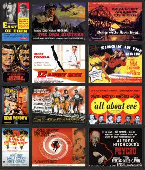 TSABS0227 TT120 1950’s Films Billboard Advertising Sheets Pack 2