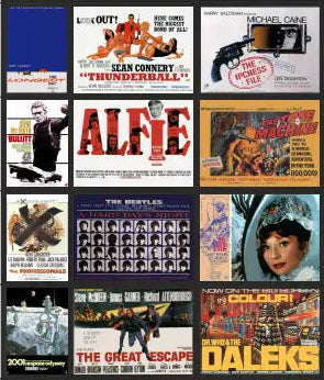 TSABS0232 TT120 1960’s Films Billboard Advertising Sheets Pack 2