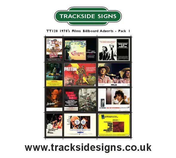 TSABS0236 TT120 1970’s Films Billboard Advertising Sheets Pack 1