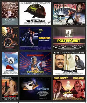 TSABS0239 TT120 1980’s Films Billboard Advertising Sheets Pack 1