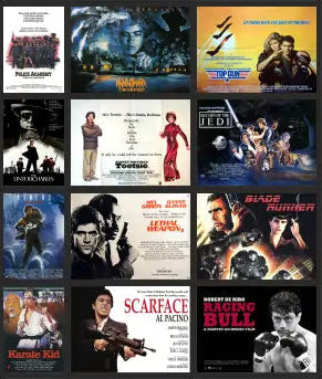 TSABS0240 TT120 1980’s Films Billboard Advertising Sheets Pack 2