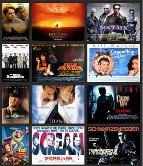 TSABS0243 TT120 1990’s Films Billboard Advertising Sheets Pack 2
