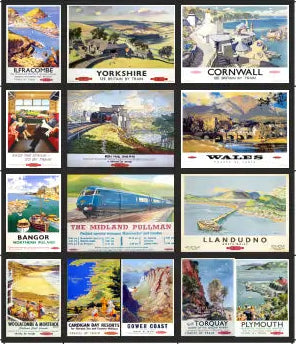 TSABS0281 TT120 British Railways Billboard Advertising Sheets Pack 5