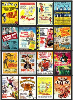 TSABS0258 TT120 Carry On Films Billboard Advertising Sheets Pack 2