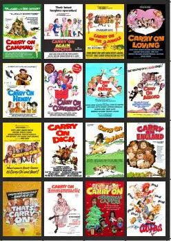 TSABS0260 TT120 Carry On Films Billboard Advertising Sheets Pack 4
