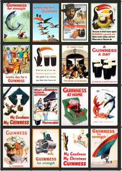 TSABS0272 TT120 Guinness Films Billboard Advertising Sheets Pack 4
