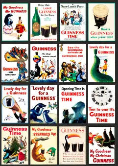 TSABS0274 TT120 Guinness Films Billboard Advertising Sheets Pack 6