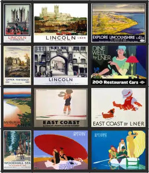 TSABS0203 TT120 LNER Billboard Advertising Sheets Pack 8