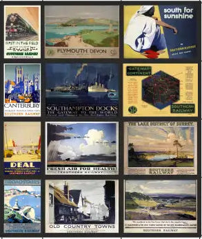 TSABS0194 TT120 Southern Railway Billboard Advertising Sheets Pack 3