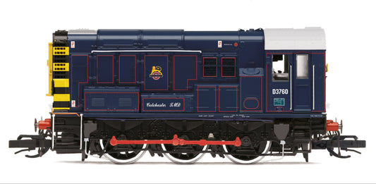 TT3059M Class 08 BR/GER Lined Blue D3760 'Colchester TMD' Diesel Locomotive