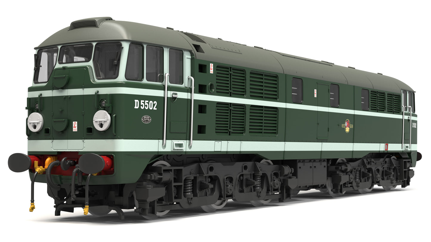 TT3071TXSM Class 30 BR Green 'D5502' Diesel Locomotive - DCC Sound