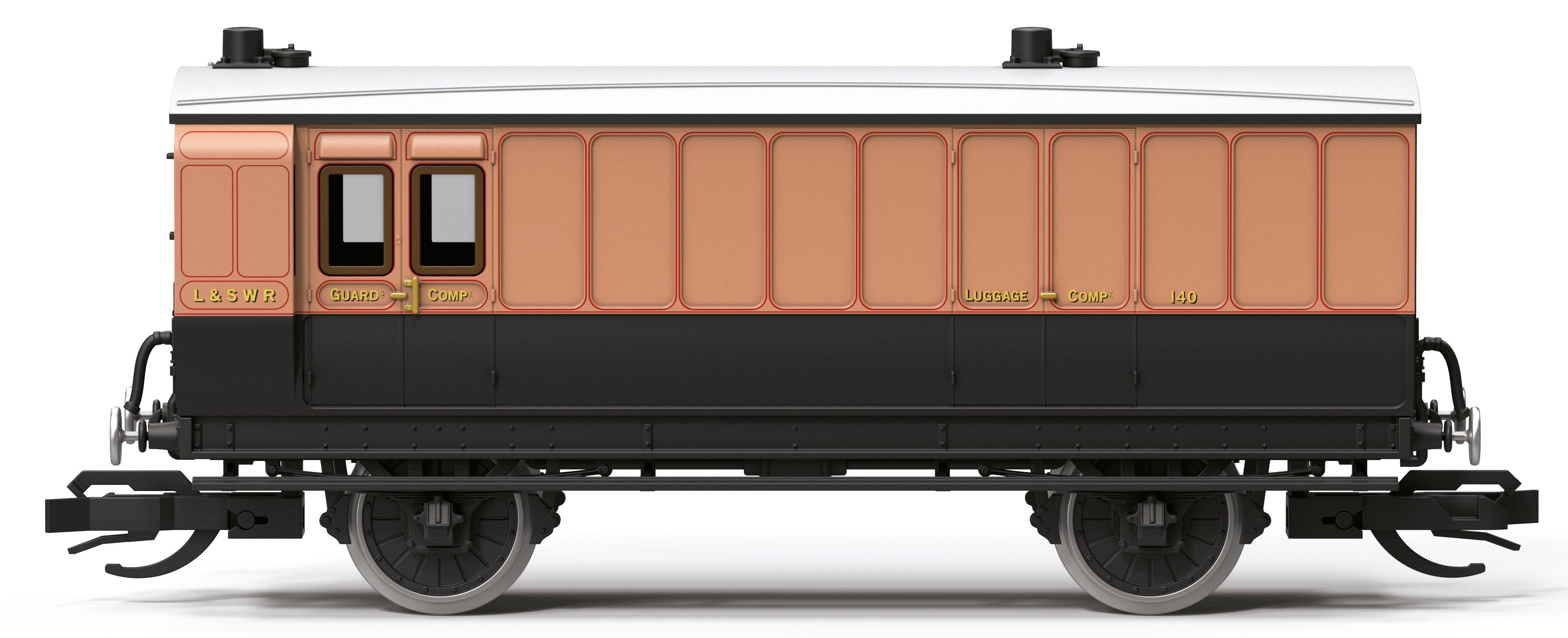 Hornby TT4081 4 Wheel Passenger Full Brake Coach LSWR 140 – Rails
