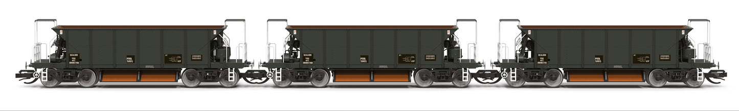TT6067 YGH 'Sealion' Ballast Hopper Departmental Olive Green Triple Pack