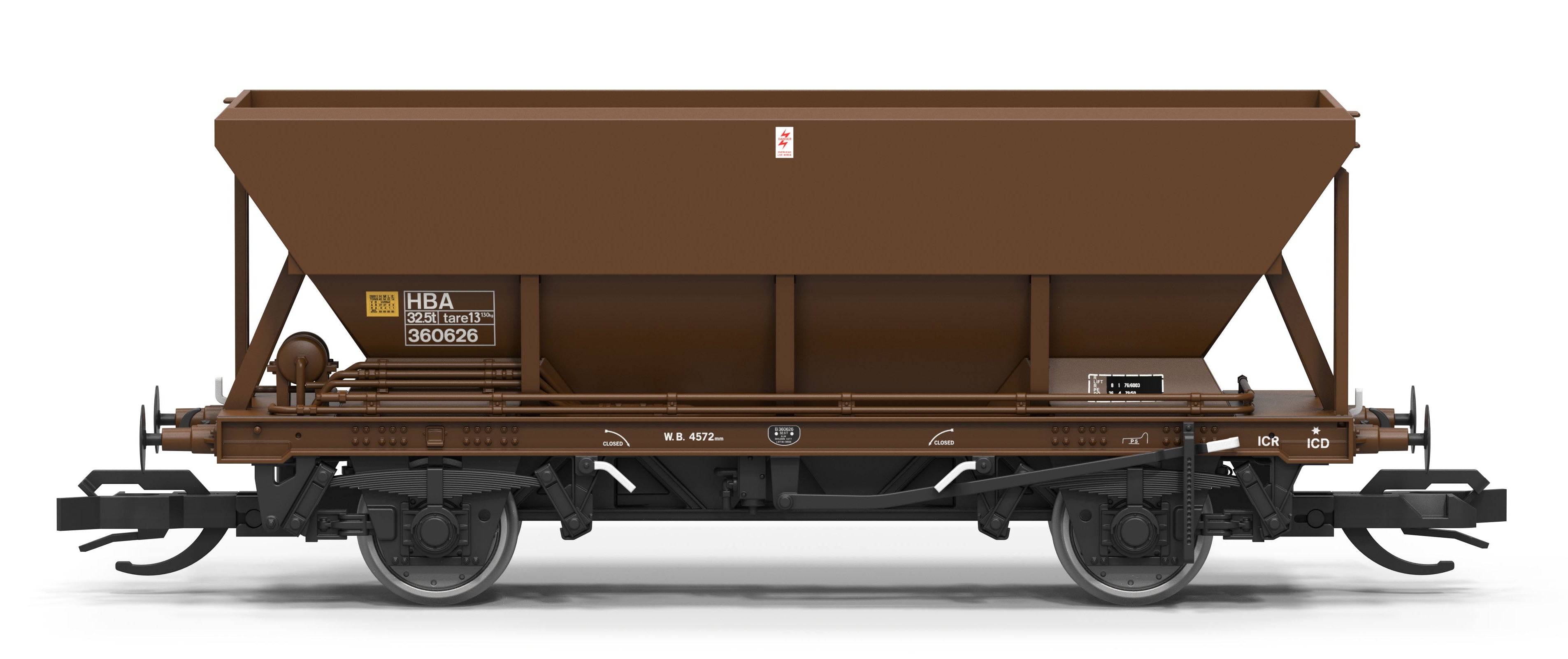 Hornby TT6072 HBA Hopper Wagon BR Bauxite 360626 – Rails