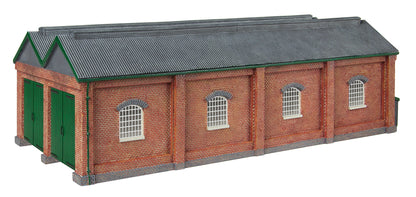Double Engine Shed - Red Brick Collection