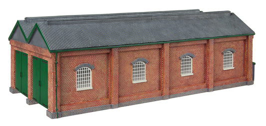 Double Engine Shed - Red Brick Collection