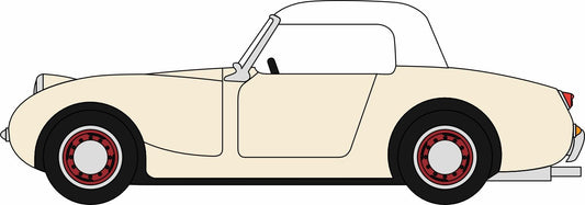 76AHF005 Austin Healey Frogeye Sprite Old English White