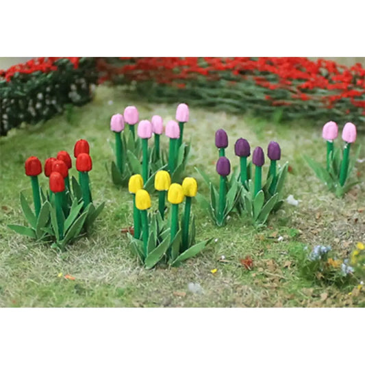 00675 - Tulips Red/Pink/Yellow (44) 1/2" H