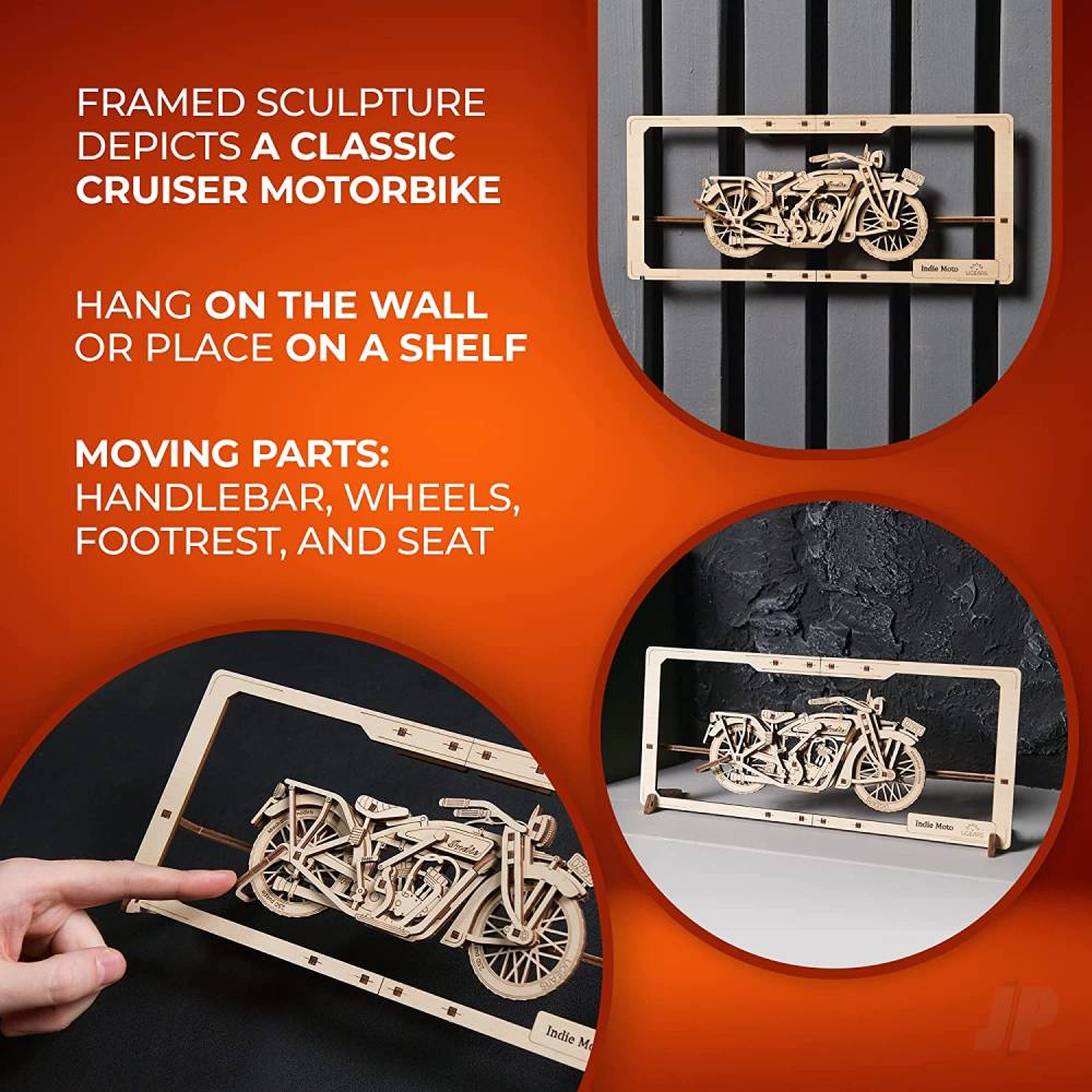 Indie Moto 2.5D Puzzle Mechanical Model Kit