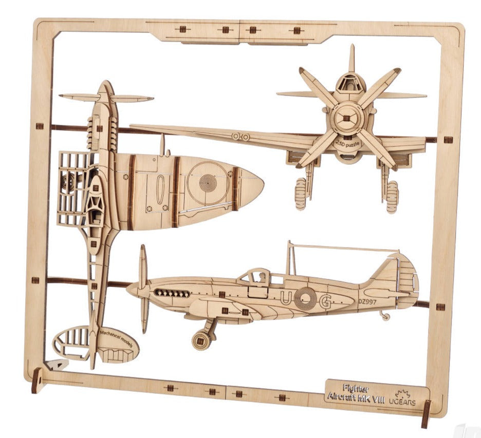 Fighter Aircraft 2.5D Puzzle Mechanical Model Kit