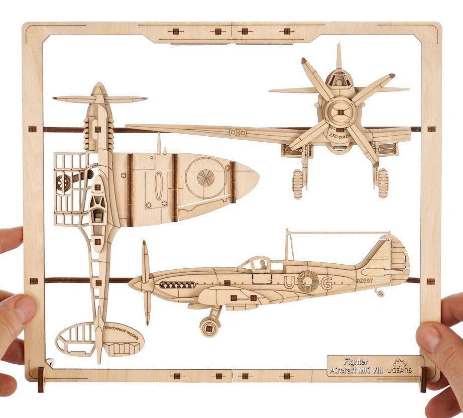 Fighter Aircraft 2.5D Puzzle Mechanical Model Kit