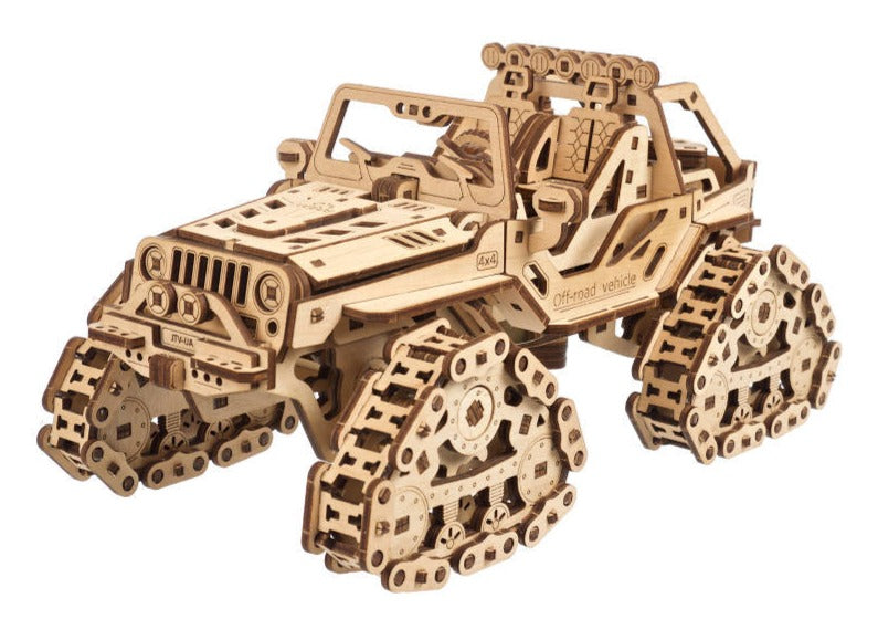 UGEARS UG70204 Tracked Off-Road Vehicle Model Kit – Rails
