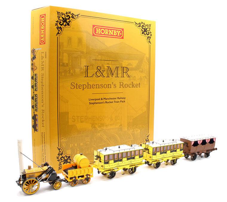 Pre-Owned R30090 Stephenson's Rocket 0-2-2 L&MR Train Pack